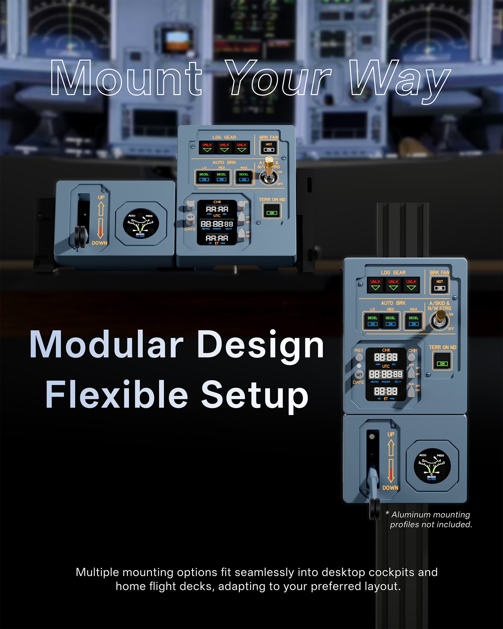 WINGFLEX GMP Gear Management Panel A320